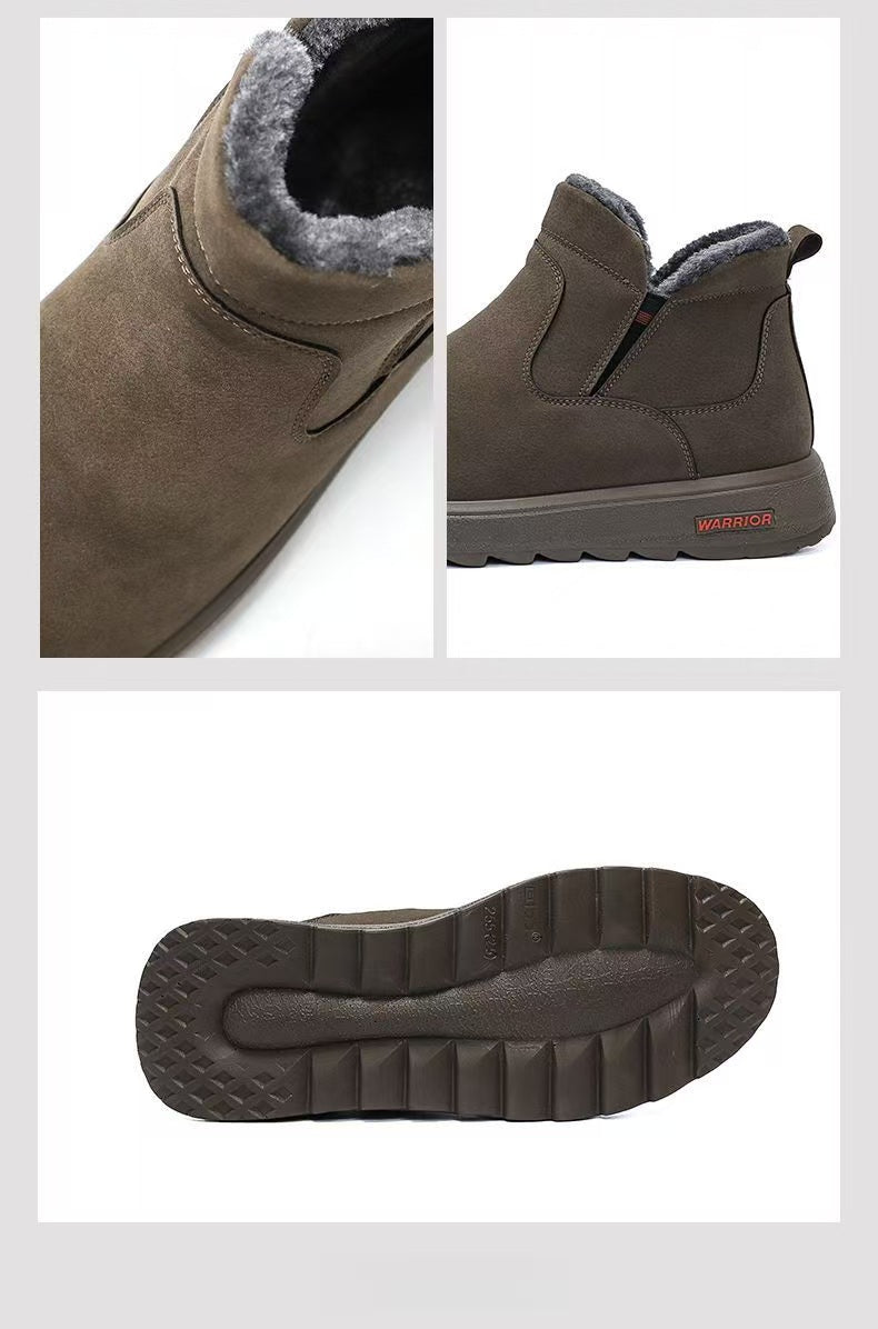 Warrior Men's Shoes Winter Boots Thick and Warm 2025