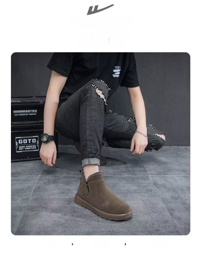 Warrior Men's Shoes Winter Boots Thick and Warm 2025