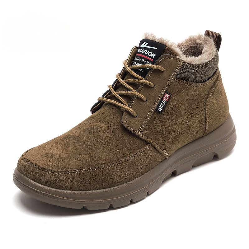 Warrior Fleece Lined Thick Cotton Shoes for Men, Winter 2025