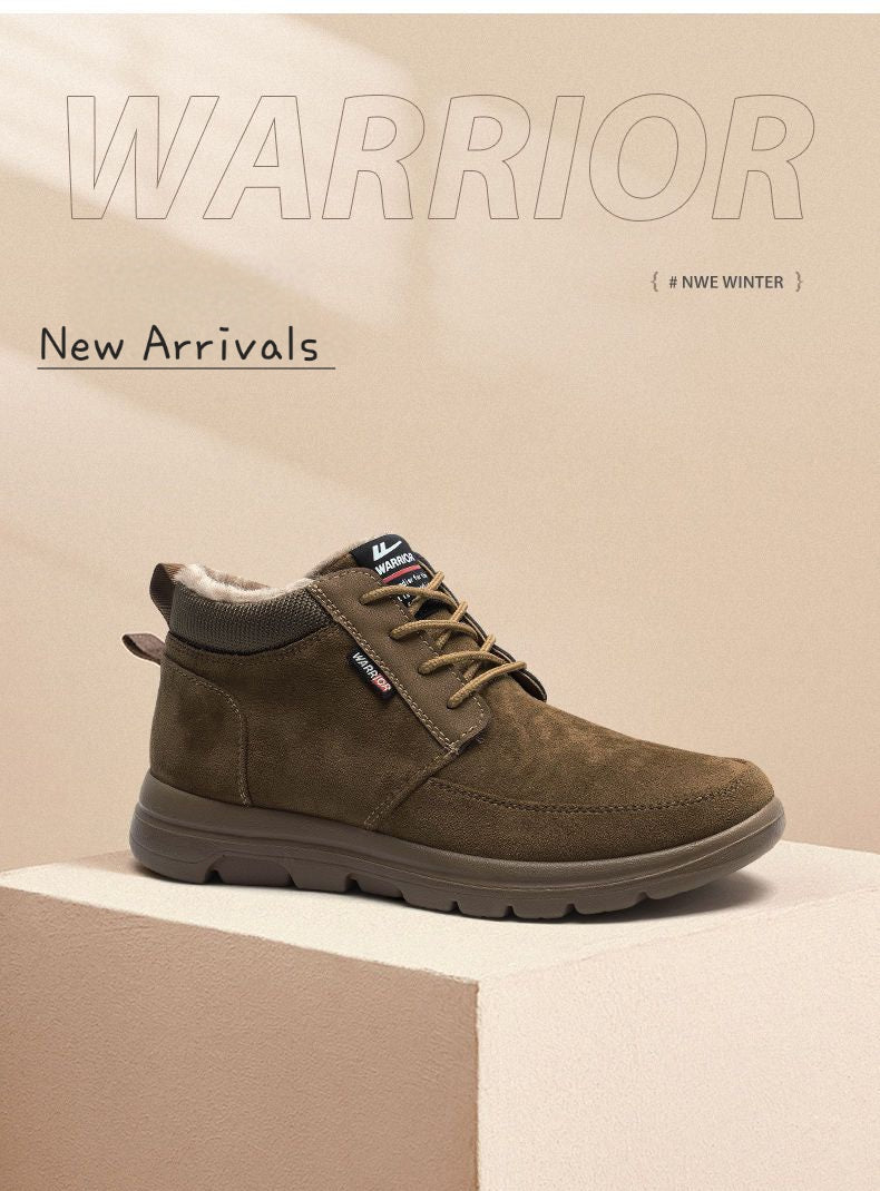 Warrior Fleece Lined Thick Cotton Shoes for Men, Winter 2025